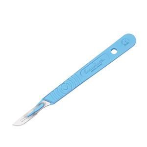 Swann Morton Disposable Sterile Scalpel Blade with Polystyrene Handle x 10