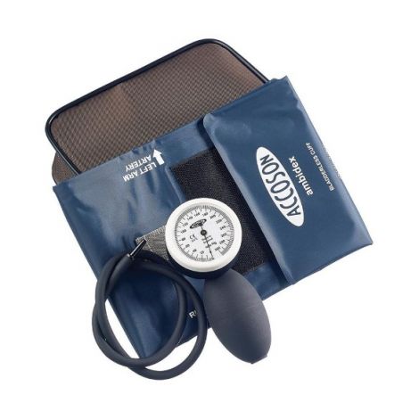 Accoson Limpet Aneroid Sphygmomanometer, Straight Tube & Adult Velcro Cuff