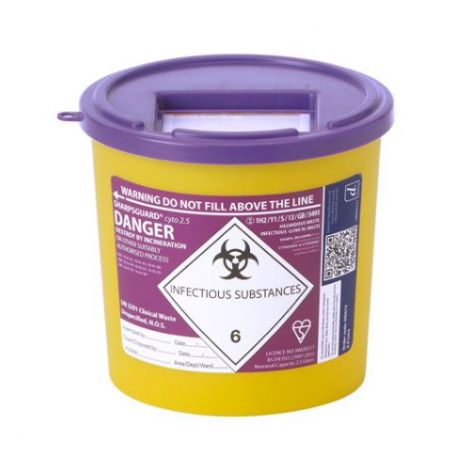 SHARPSGUARD Purple (Cyto) Sharps Bins