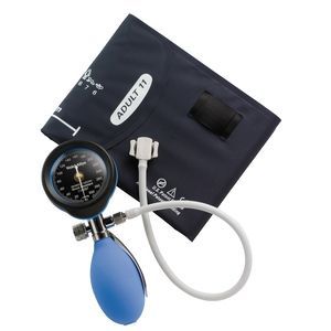 Welch Allyn DuraShock DS55 Silver Series Hand Aneroid Sphygmomanometer, Blue