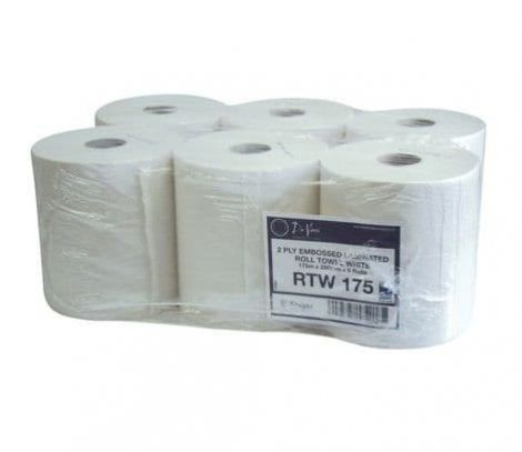 Roll Towel White 2 ply 175 Meter x 6