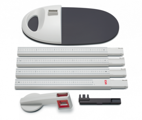 seca 217 Portable stadiometer combineable with flat scale