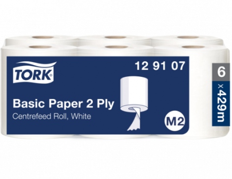 Tork Universal Centrefeed Wiper Roll - White 150m x 6