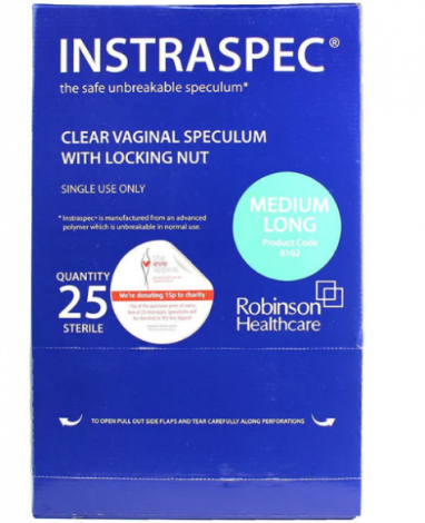 Instraspec Disposable Vaginal Speculum - Medium Long x 25