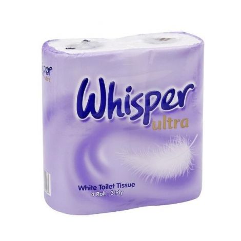 Whisper Ultra Luxury Toilet Roll x 40 Rolls